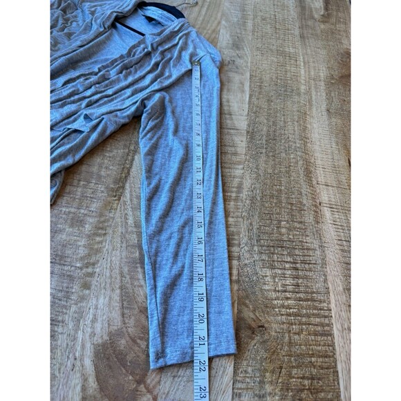 AB Studio Women's Gray Open Front Layered Cardigan Sweater Long Sleeve Large - Picture 11 of 11